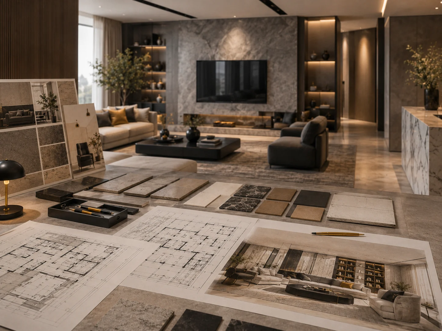 Renovation according to a design project